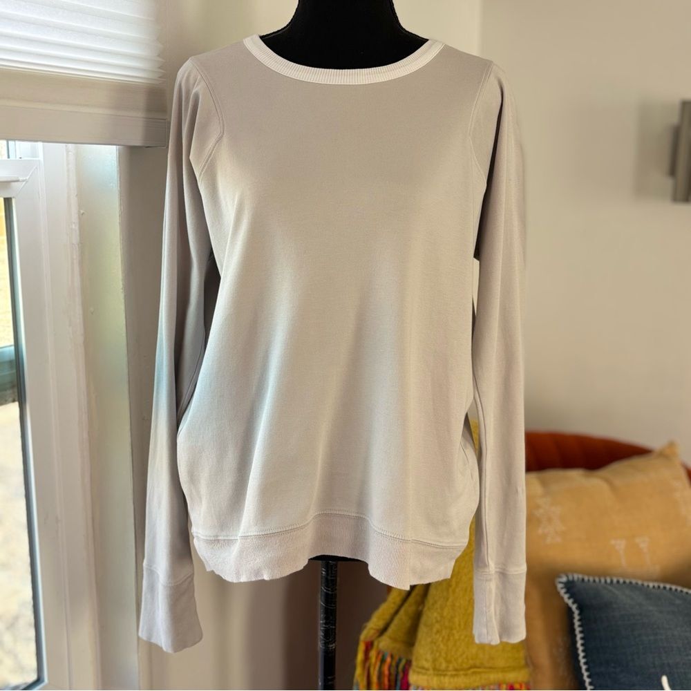 Lunya Organic Pima Cotton Long Sleeve Crew XL - Picture 2 of 6